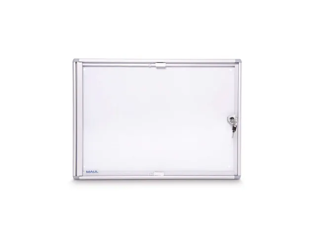 Binnenvitrine wand MAULextraslim whiteboard 2xA4 met slot