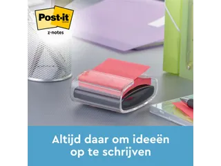 Memoblokdispenser 3M tbv Post-it Z-Note 76x76mm transparant + 12 blok - 3
