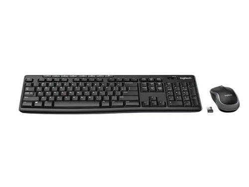 Logitech Wireless Combo MK270 AZERTY FR Toetsenbord met muis Zwart