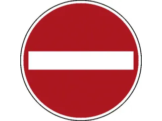 verkeersbord,verboden inrijden,conform StVO,aluminium - 1