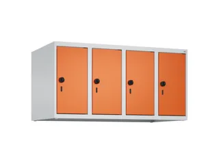 opzetkast,v. locker,4vak.,vak B 250mm,HxBxD 500x1000x500mm,vleugeldeur - 1