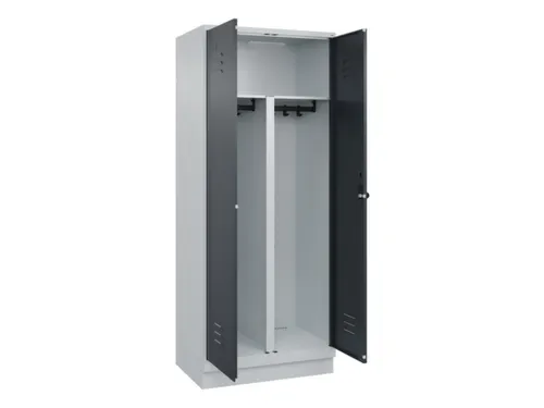 PBM-locker,HxBxD 1950x800x500mm,2vak,vak B 400mm,draaigrendel
