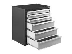 ladekast,HxBxD 750x700x435mm,6lade(n),volledig uittrekbaar
