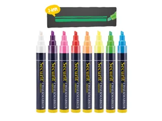 Krijtstift Securit Sma-510 Schuin Assorti 2-6mm Blister à 8st - 8