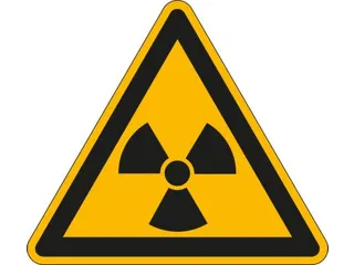 Waarschuwingsbord Radioactieve Stoffen/Ioniserende Stoffen Wandbord - 1