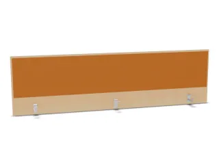 opzetpaneel,v. bureau,aanbouw achter,B 2000mm,NE-esdoorn,BN3005-geel - 1