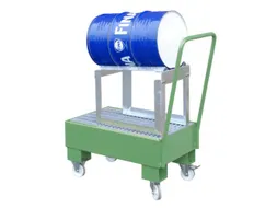 verrijdbare opvangbak,v. 1x60l vat,opvangvol. 61l,HxBxD 1075x500x940mm