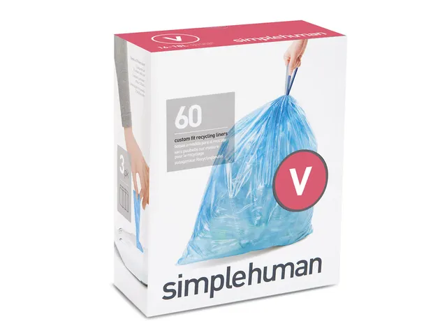 Simplehuman Afvalzak code V 16-18 liter blauw 60 stuks
