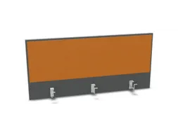 opzetpaneel bureau aanbouw achter MS-donkergrijs BN3005-geel 1200mm