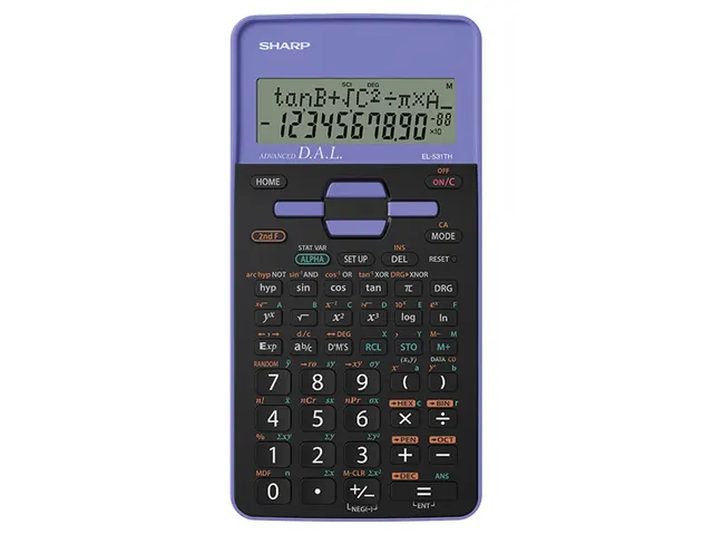 Calculator Sharp-EL531THBVL zwart-violet wetenschappelijk