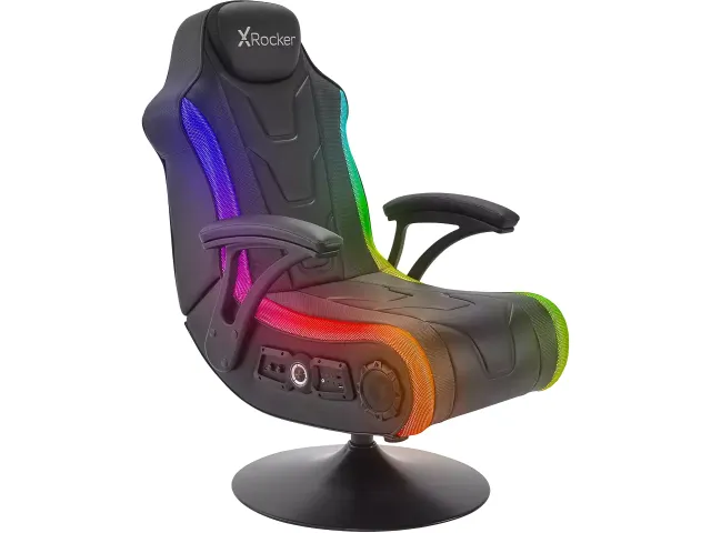 Xrocker Rgb Monsoon Gaming stoel zwart 5115301 PU leer 4.1 stereo