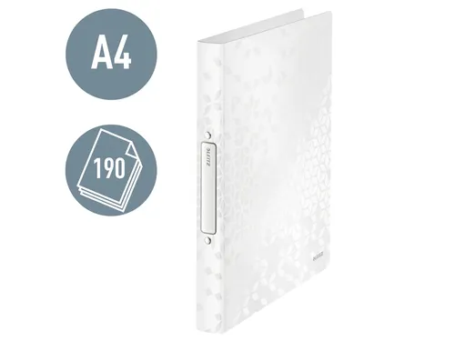 Ringband Leitz WOW A4 2-rings O-mech 25mm PP wit