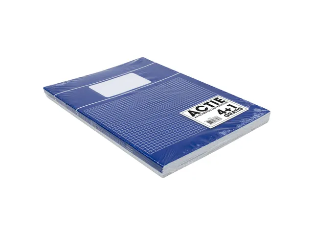 Schrift SOHO Basic A4 ruit 5x5mm 80 pagina's 60gr assorti 5 stuks