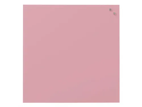 Glasmagneetbord Naga 45x45cm licht roze