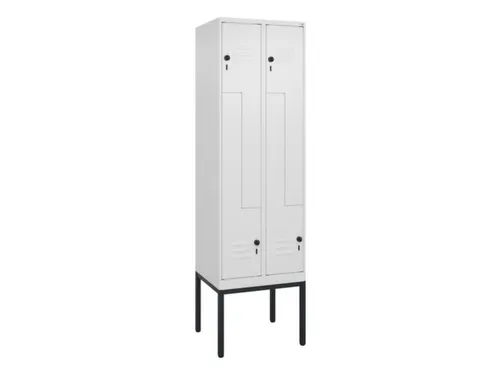 Z-garderobekast,HxBxD 2120x600x500mm,vak B 150/300mm,draaigrendel