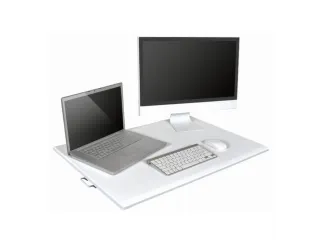 hvst. bureau-opzetelement,HxBxD 70-400x740x450mm,blad wit - 3