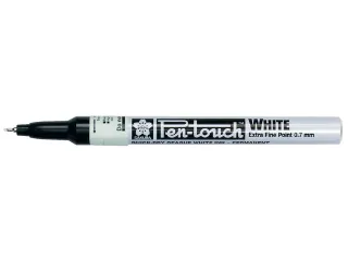 Viltstift Sakura pen-touch EF wit 1-2mm - 1