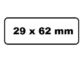 Labeletiket Quantore DK-11209 29x62mm adres wit - 2