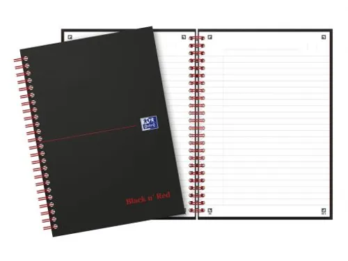 Notitieboek Oxford Black n' Red A5 70v lijn