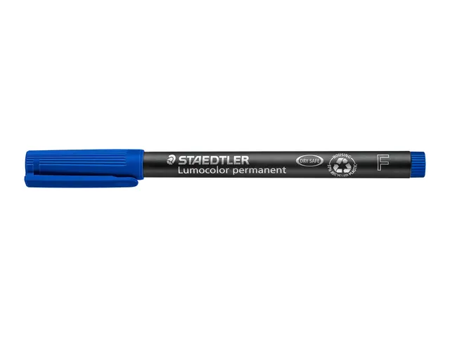 Viltstift Staedtler OHP Lumocolor 318 Fijn 0.6mm Blauw