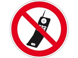 verbodsbord,Gebruik mobiele telefoon verboden,aluminium gemerkt