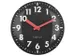 Horloge de table Nextime Duomo Mini 20 cm noir avec un verre bombé