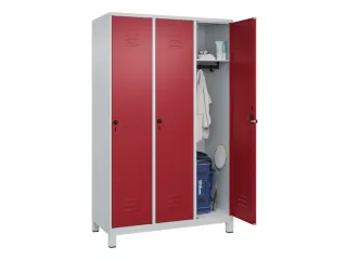 locker,HxBxD 1950x1200x500mm,3vak,vak B 400mm,draaigrendel,voeten - 3