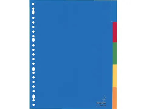 Tabbladen Kangaro A4 23-Gaats A405FM 5-Delig+Venster Assorti Pp