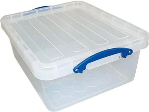 Opbergdoos 23.5 Liter Transparant Stapelbaar