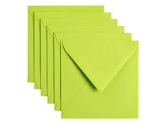 Envelop Papicolor 140x140mm appelgroen pak à 6 stuks