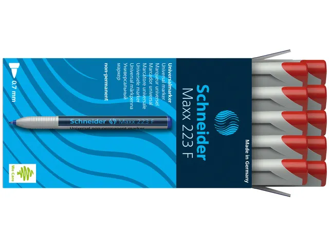 Universele marker Schneider Maxx 223 F non-permanent rood