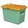 strooigoedbak,100l,HxBxD 340x890x600mm,GVK,groen,deksel oranje