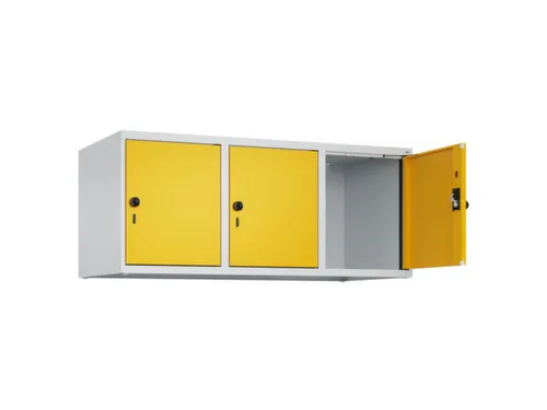 opzetkast,v. locker,3vak.,vak B 400mm,HxBxD 500x1200x500mm