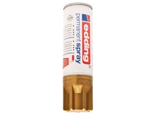 Verfspuitbus edding 5200 permanent spray mat rijkgoud - 2