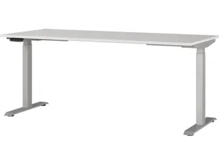 Elektrisch ihv bureau,HxBxD 720-1200x1800x800mm,blad lichtgrijs - 1