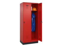 locker,HxBxD 1950x800x500mm,2vak,vak B 400mm,draaigrendel,sokkel