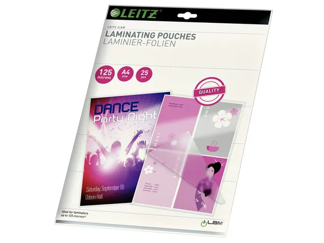 Pochette de plastification Leitz iLAM A4 2x125micons EVA 25 pièces