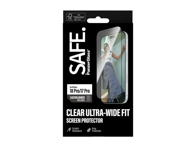 PanzerGlass SAFE. by Screen Protector iPhone 18 Pro | 17 Pro | Ultr