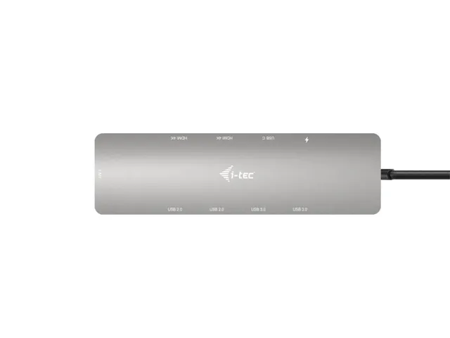 USB-C Metal Nano 2x Display Docking Station with PD 100 W + Charger 10
