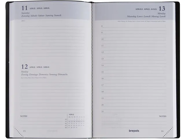 agenda Breform Seta 6-talig, blauw, 2026