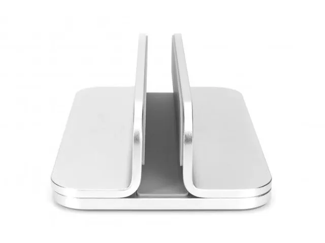 Verticale notebookstandaard aluminium zilver