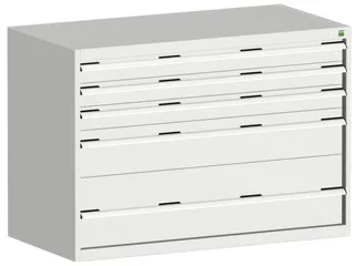 ladekast 900x1300x650mm 5laden zware lasten RAL7035 front RAL7035 - 1