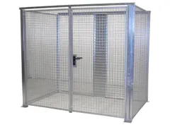 Gasflessendepot Voor 60 Gasflessen 2060x2400x1500mm Staal/draadgaas