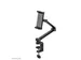 Neomounts DS15-545BL1 Support pour tablette à pince pour bureau - 4.7