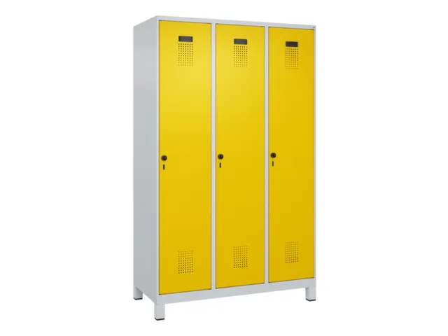 locker voor scheiding van kleding,HxBxD 1950x1200x500mm,3vak