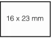 OUTLET Prijsetiket 16x23mm Sato Duo 20 afneembaar wit