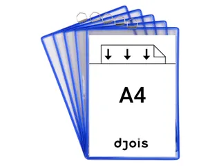 Zichtpanelenframe hangend Tarifold A4 blauw 5 stuks - 3