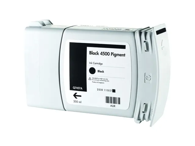 HP Black 4500 Pigment Bulk Ink Cartridge, Zwart, Inkt op pigmentbasis,