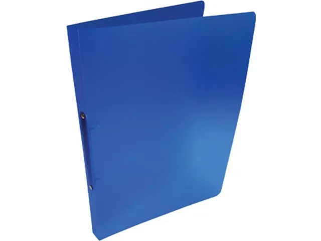 ringmap voor A4 PP 2 ringen 16 mm transparant blauw