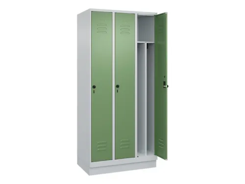 locker voor scheiding van kleding,HxBxD 1950x900x500mm,3vak